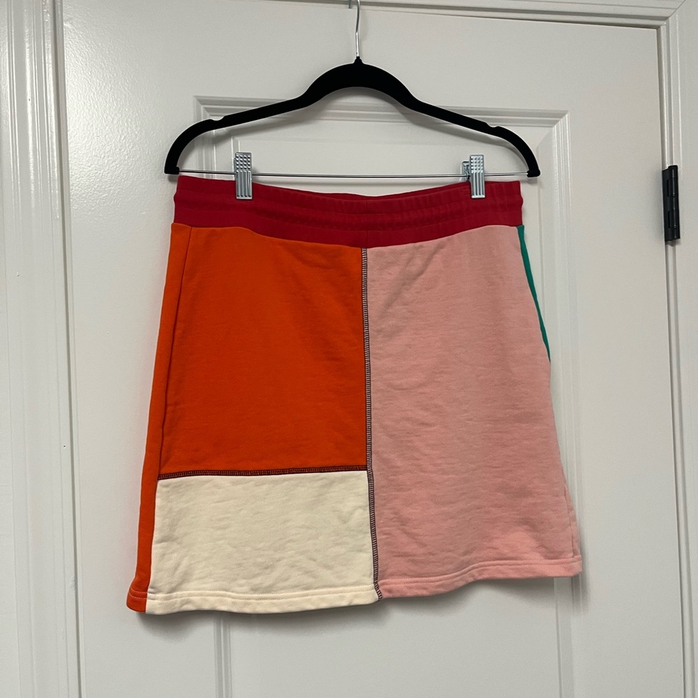 Alexander Mcqueen Red And Orange Patchwork Mini S… - image 2